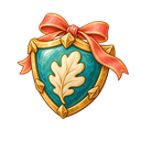 Teal and gold protective shield