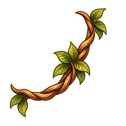 One remaining leafy branch segment