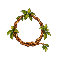 Leafy woodland vine rescue loop